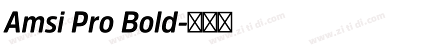 Amsi Pro Bold字体转换